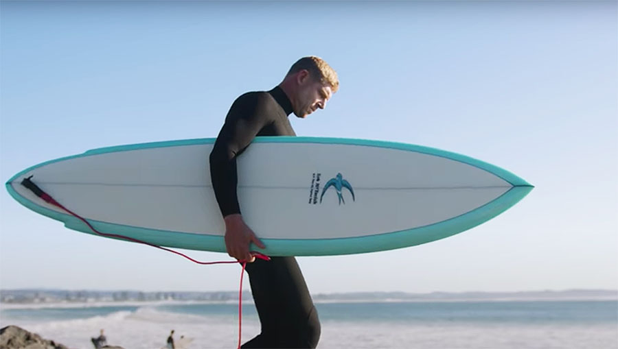 Mick Fanning on Bluebird Bob McTavish