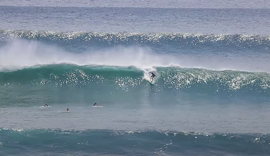 Surfing at Impossibles, Bali