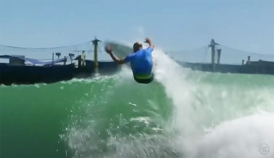 Kelly Slater surfing Surf Ranch