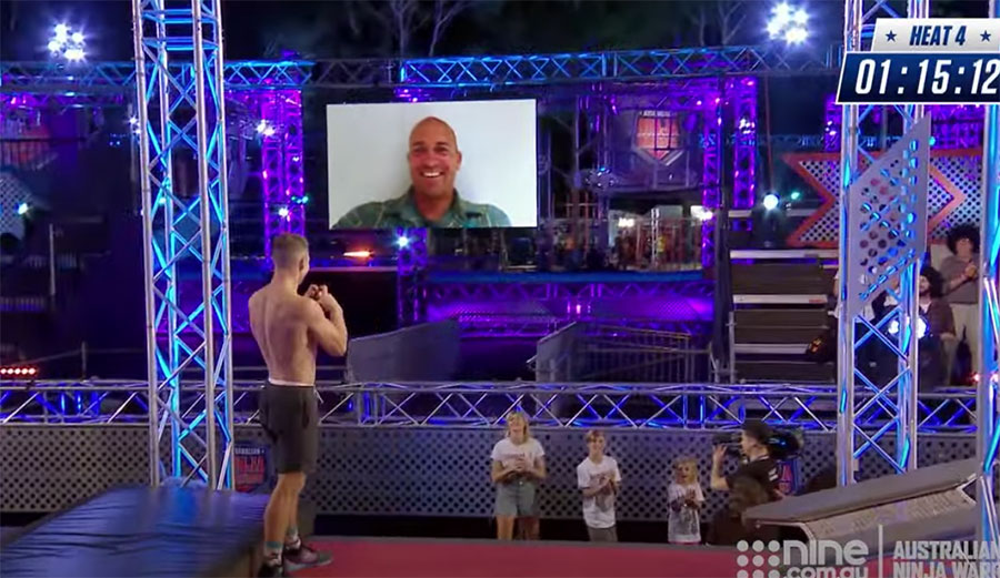Kelly Slater on Australian Ninja Warrior