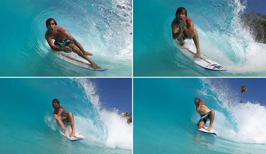 Mason Ho surfing