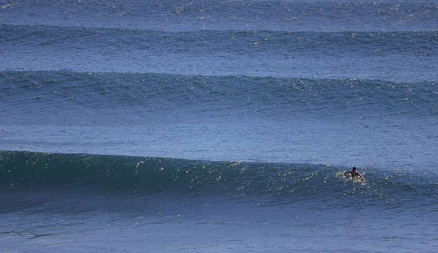 Surfers at Uluwatu were happy at the end of August.