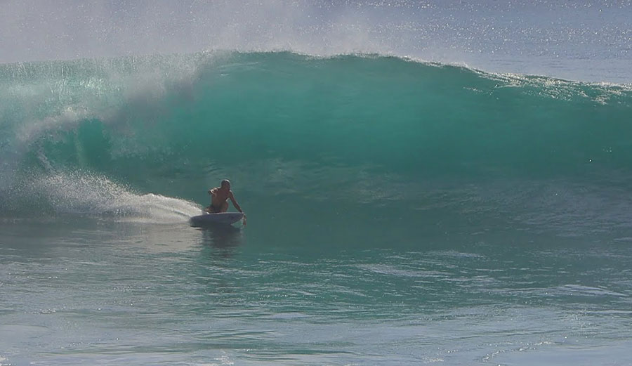 Kelly Slater surfing at Uluwatu