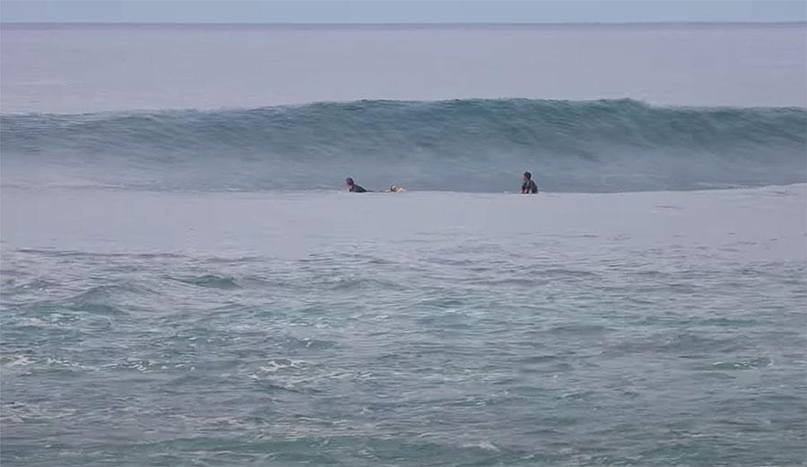 Surfing at Keramas