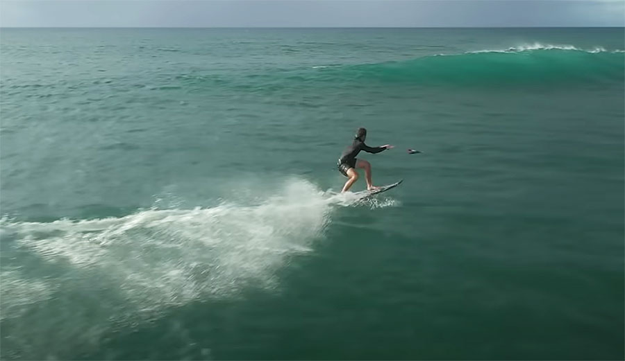 Nathan Florence surfing