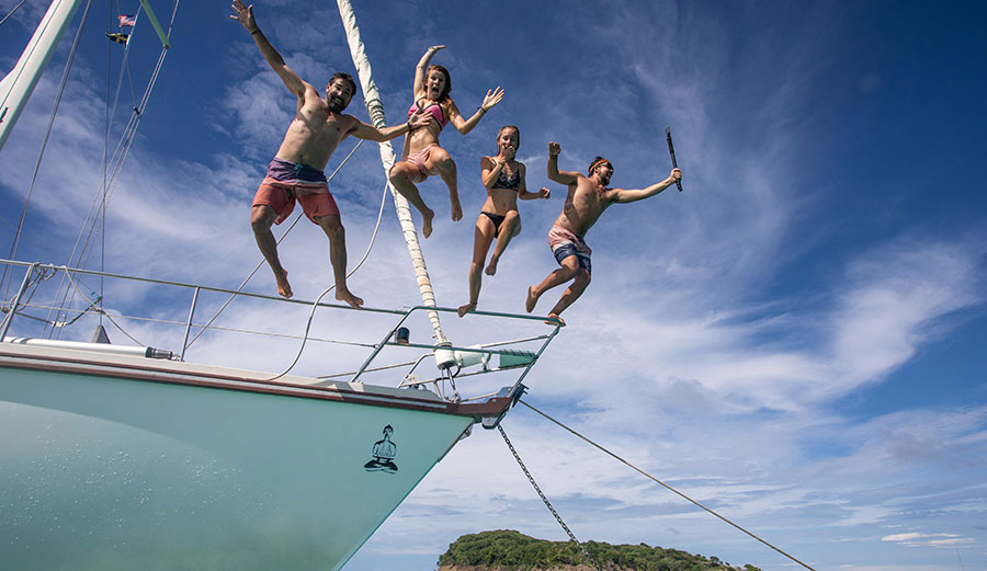 Sailing on the SV Delos