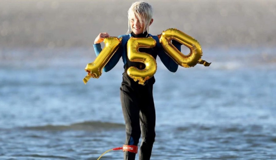 Nine-Year-Old Catches Waves in NJ for 150 Straight Days and Counting