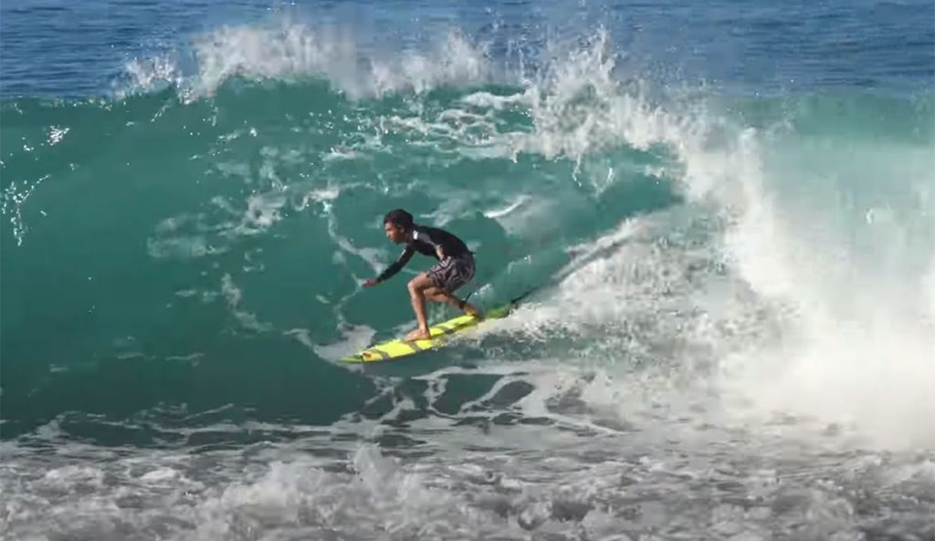 Mason Ho surfing