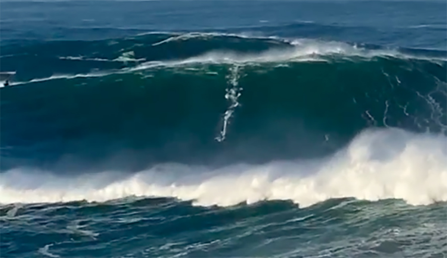 A Collection of Surfing Footage From One of the Biggest, Cleanest Swells to Hit Nazaré in Years