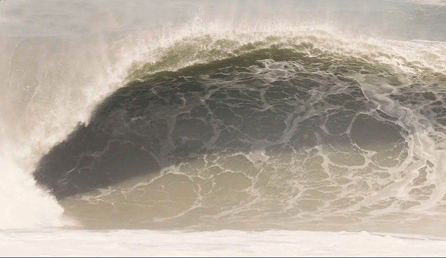 Hurricane Teddy surfing