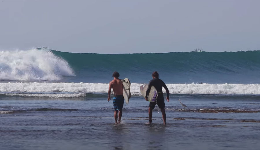 surfing at Uluwatu