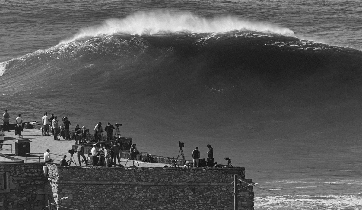 Nazare big wave surfing