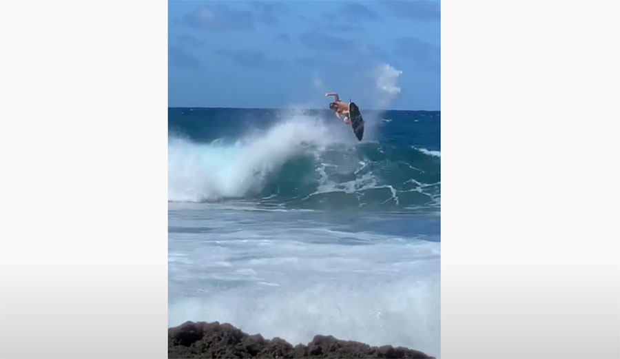 Clay Marzo surfing in Maui