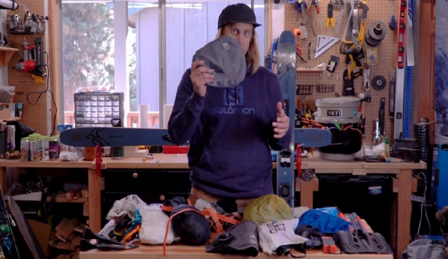 cody townsend shows off his Rutschblock Cord
