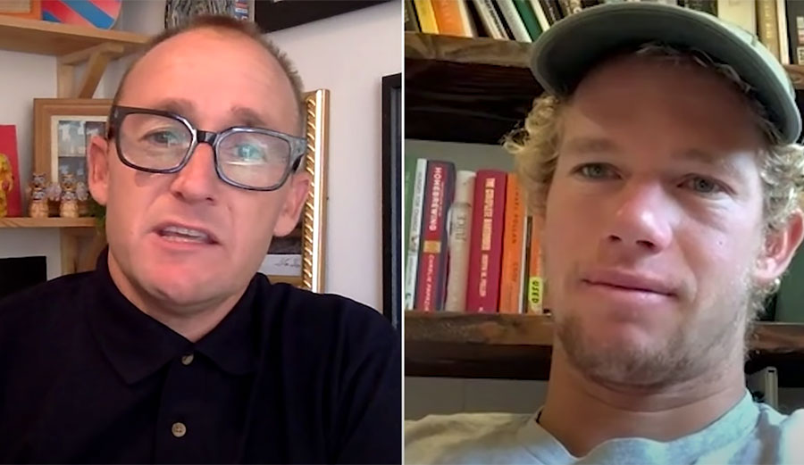 Chris Cote and John John Florence talking about Tokyo Rising