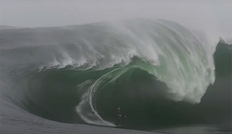 Kerby Brown surfing a big wave in Western Australia called The Right