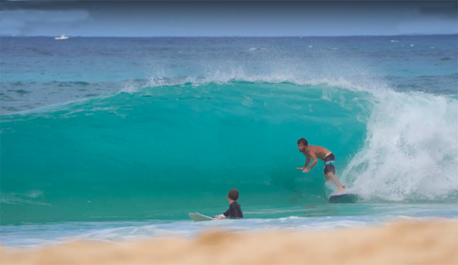 Mason Ho riding the barrel