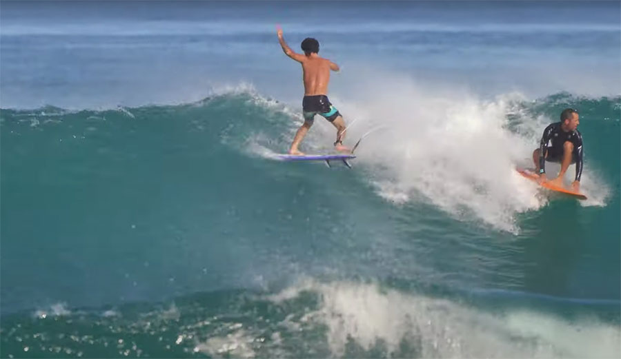 Mason Ho surfing at Velzyland