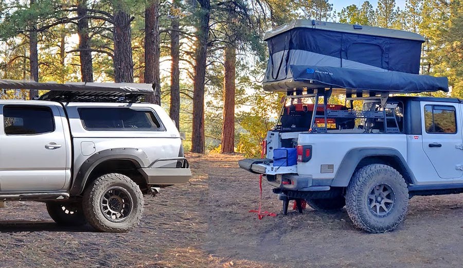 A Comparison Between a Rooftop Tent and a Truck Camper (Pros and Cons)