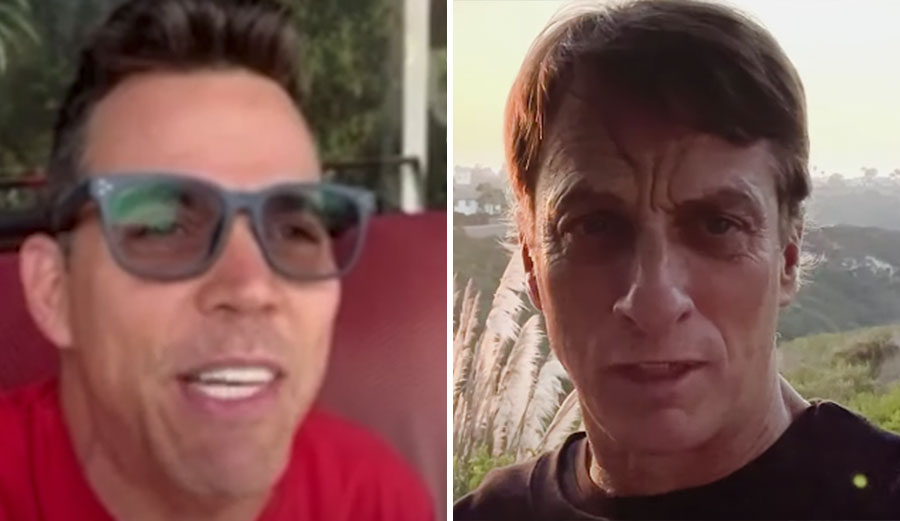 Steve-O and Tony Hawk talking about World Surf League