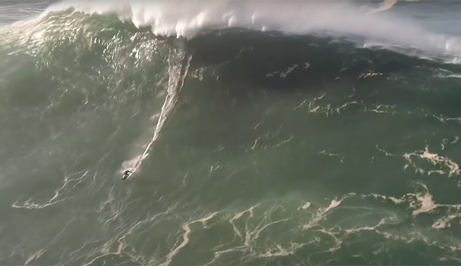 big wave surfing Nazare