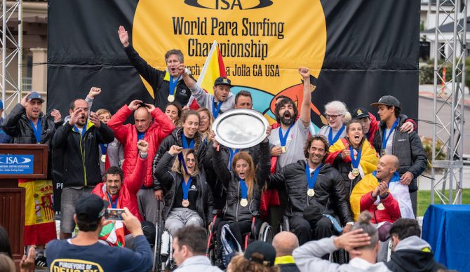 team spain podium 2020 ISA WPSC