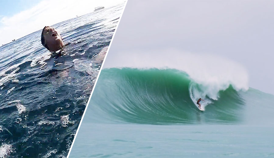 Andrew Jacobson surfing at Silverbacks