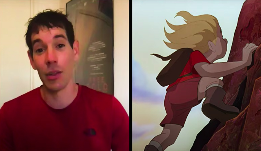 Alex Honnold talks about the climbing in a Disney film