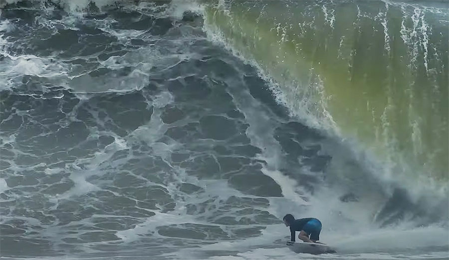 surfer on wave on Gold Coast