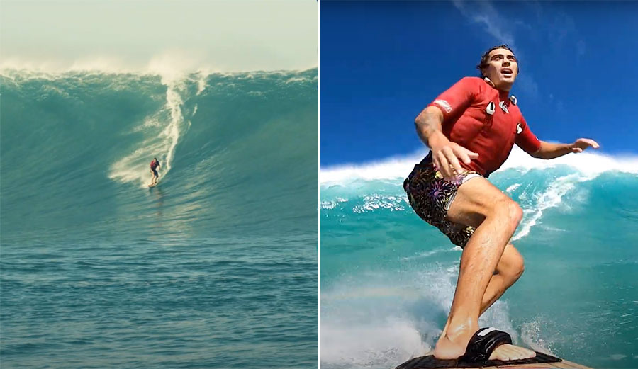 Koa Rothman surfing big wave