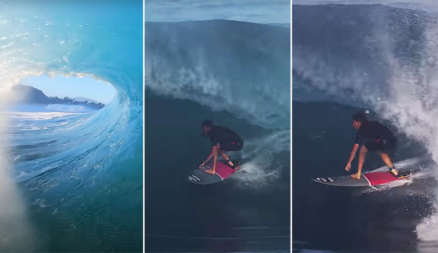 Nathan Florence surfing wave at Backdoor Pipeline