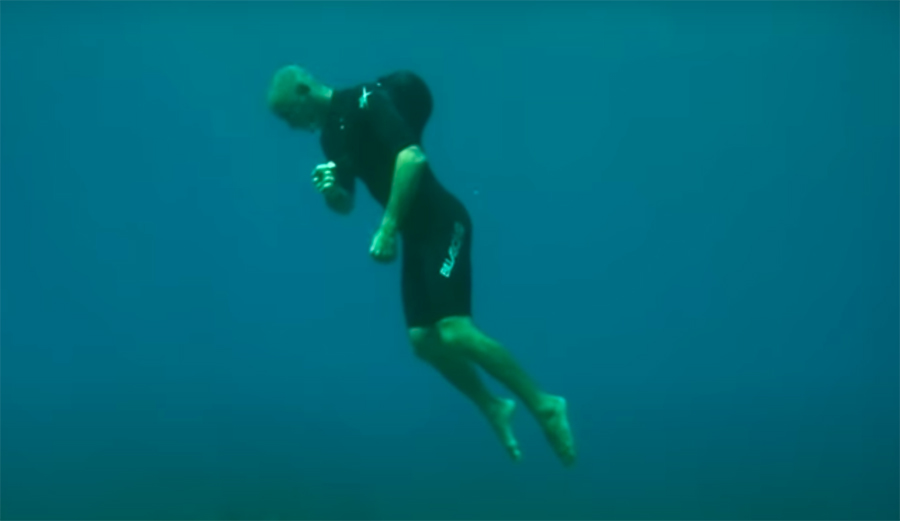 Shane Dorian tests his inflatable vest
