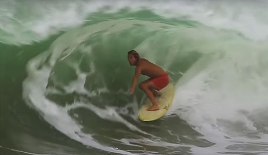 Alex Knost surfing in Panama