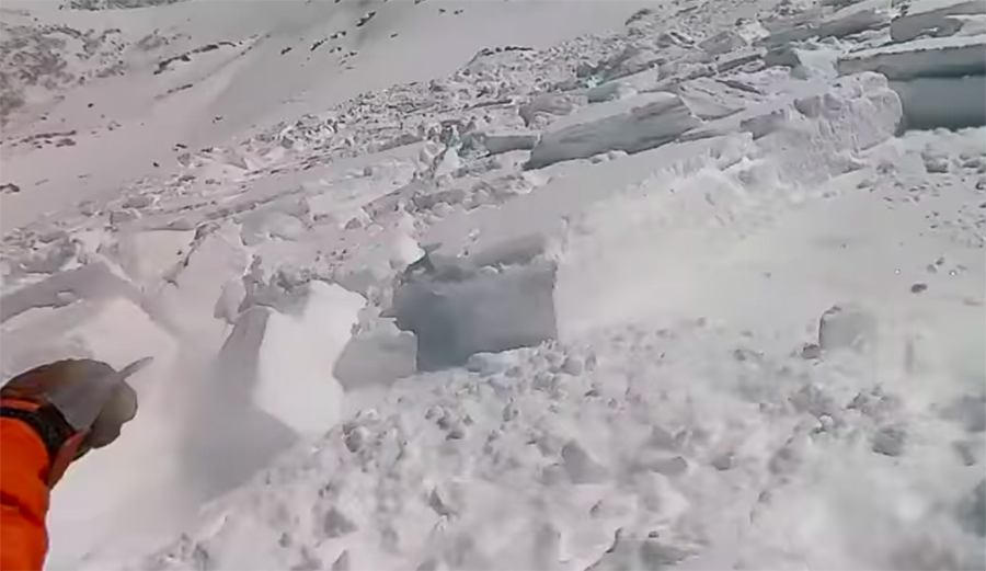 snowboarder caught in massive Colorado avalanche