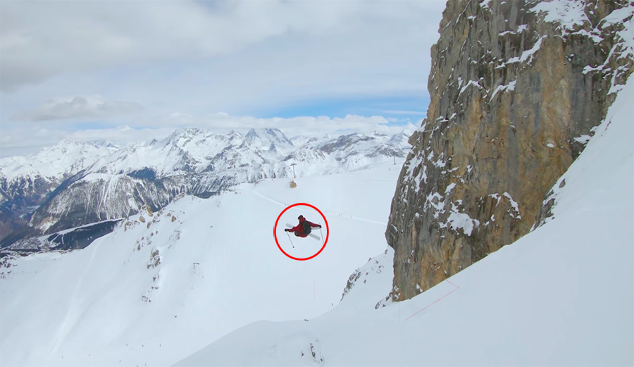 Candide Thovex skiing in France