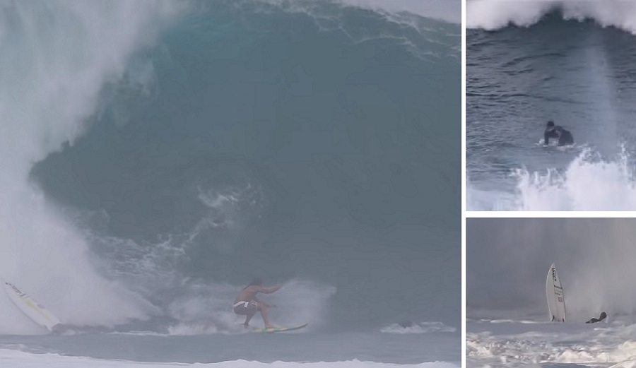 duck diving or bailing your board