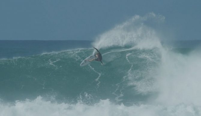 john john florence laying down some rail game at Haleiwa