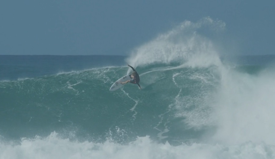 john john florence laying down some rail game at Haleiwa