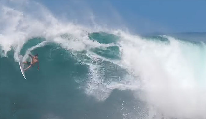 Jack Robinson surfing at Haleiwa