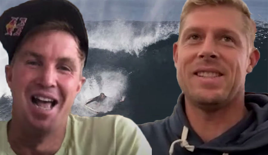 Jamie O'Brien Mick Fanning talking about wave pools