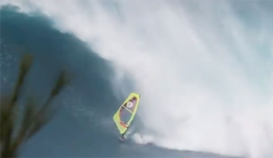 Windsurfer at Jaws