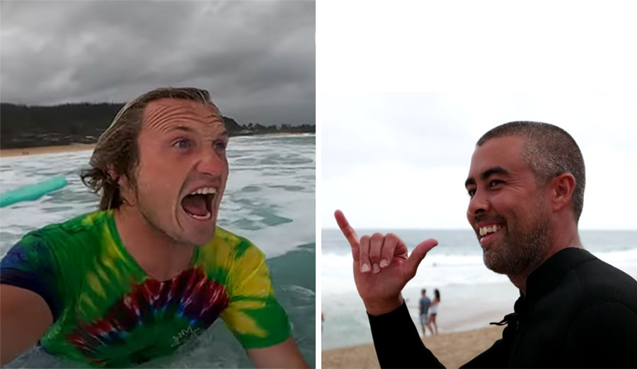 Ben Gravy and Eric Koston in Hawaii