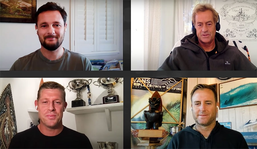 Mick Fanning, Tom Curren, Dave Prodan, Ross WIlliams
