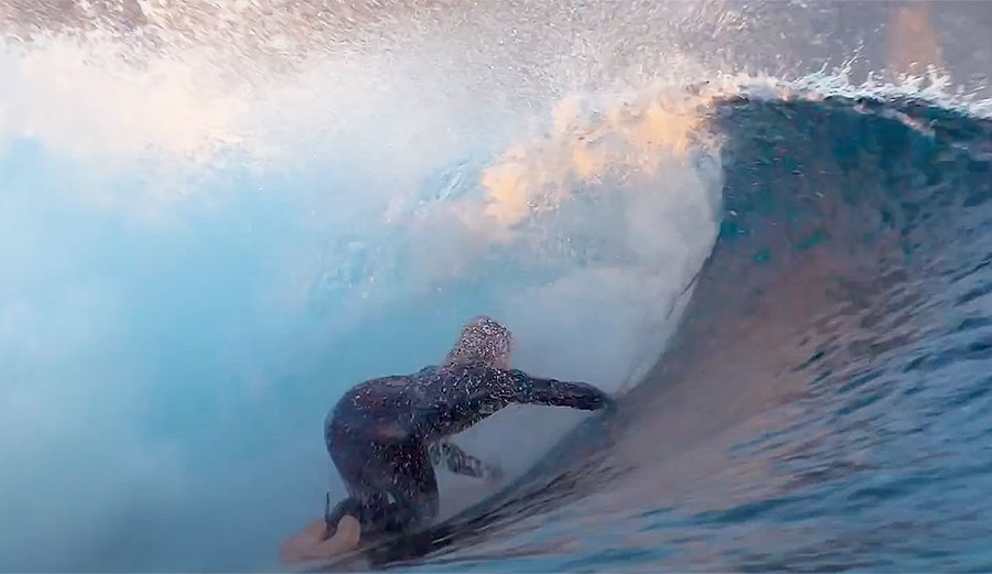 Harry Bryant surfing
