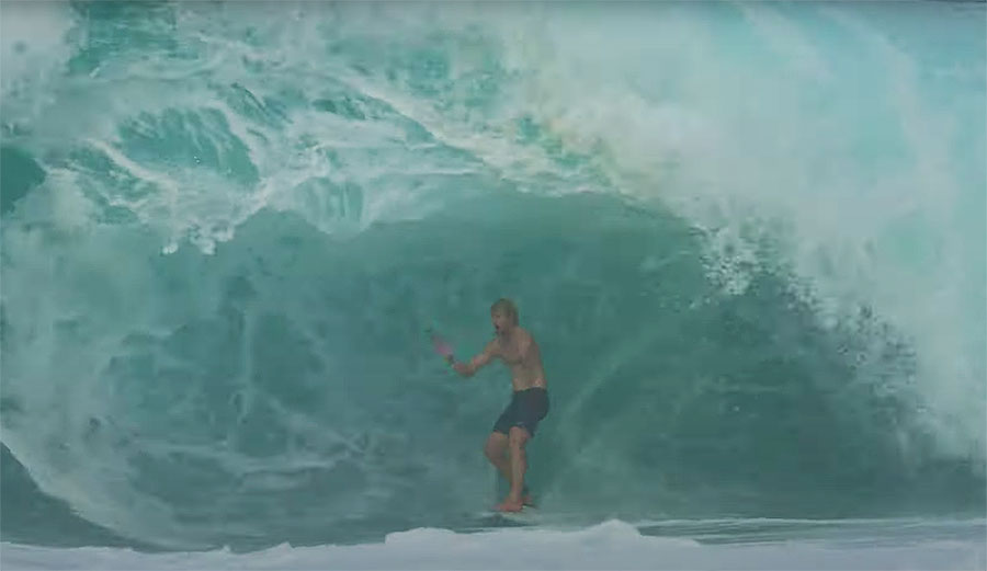 John John Florence surfing North Shore sandbar
