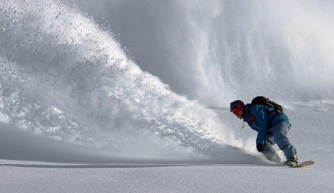 snowboard pow slash unsplash