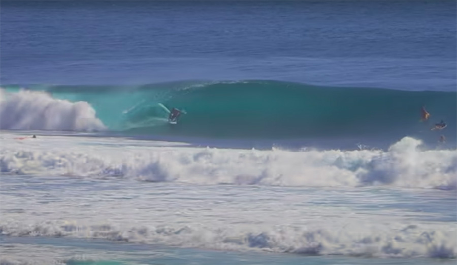 Kelly Slater in a barrel on the island of Bali