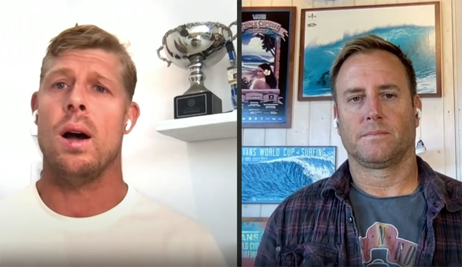 Mick Fanning and Ross Williams