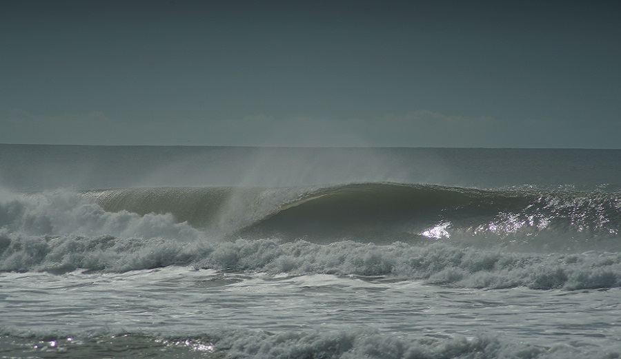 Surfing perfect barrels in uruguay