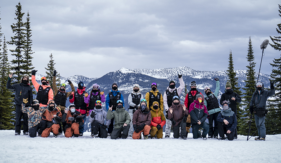 The Natural Selection athletes at Valhalla Baldface